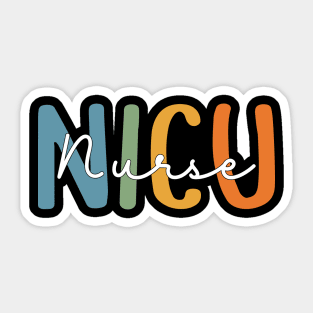 Groovy Nicu Nurse Neonatal Intensive Care Unit Appreciation Sticker